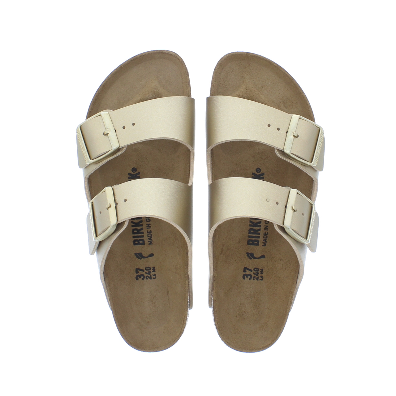 Birkenstock Arizona Flor W (Goud en brons) - Wedges chez Sarenza (373256)