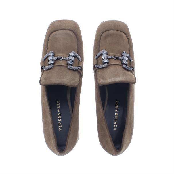 Dames Loafer Suede Hak