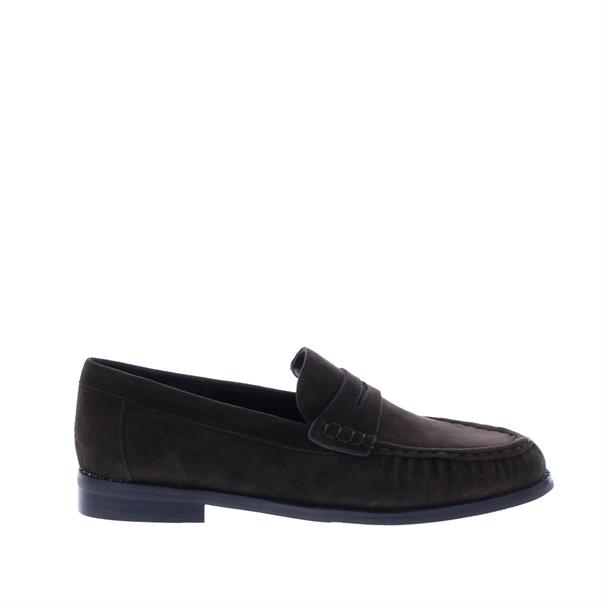 Di Lauro Delicia Suede Plooi Loafer