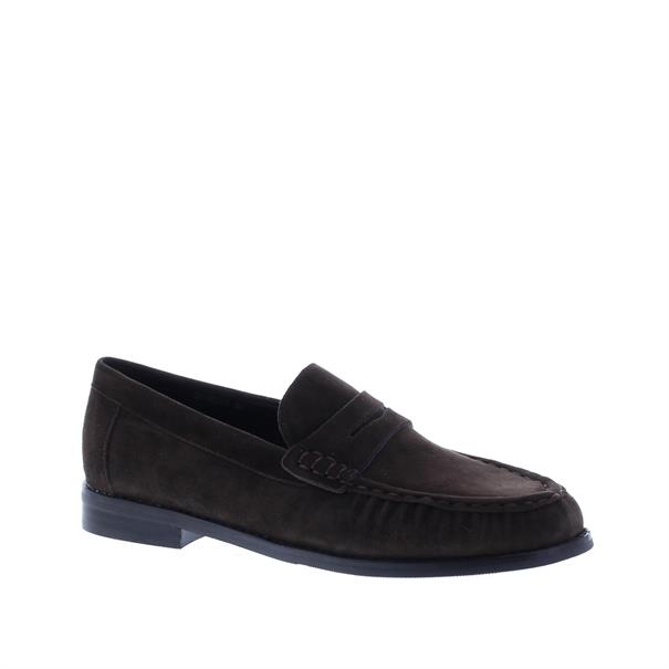 Di Lauro Delicia Suede Plooi Loafer