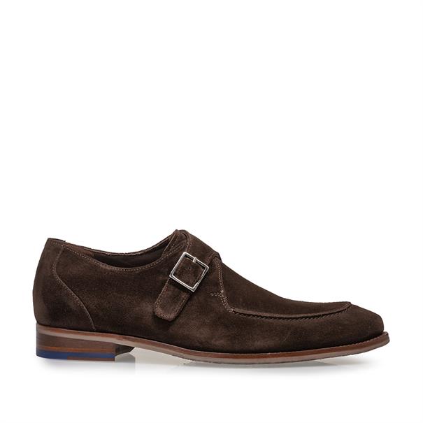 Floris van Bommel SFM-30318 Heren Suede Gespschoen