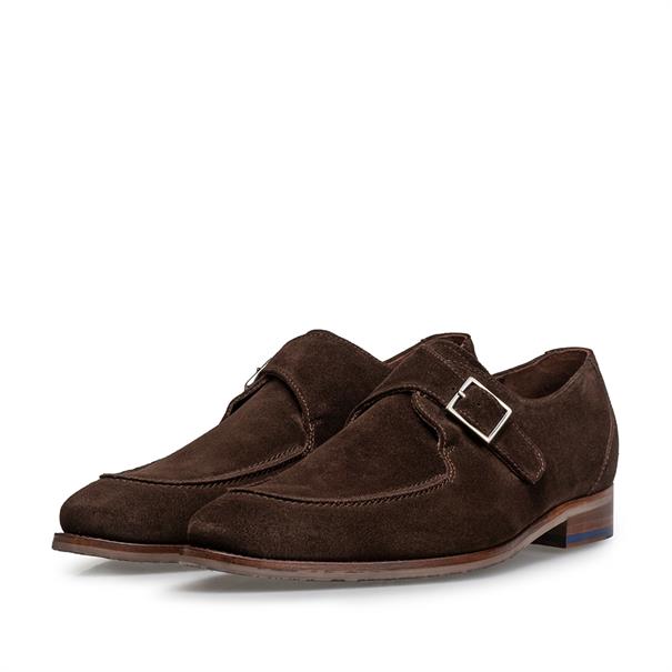 Floris van Bommel SFM-30318 Heren Suede Gespschoen