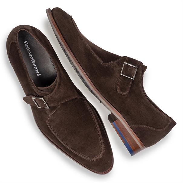 Floris van Bommel SFM-30318 Heren Suede Gespschoen
