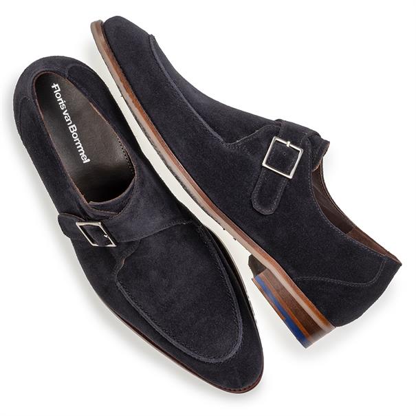 Floris van Bommel SFM-30318 Heren Suede Gespschoen