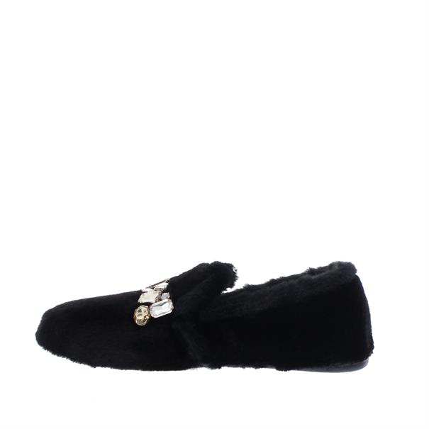 Gioia Fluff Slipper met Strass