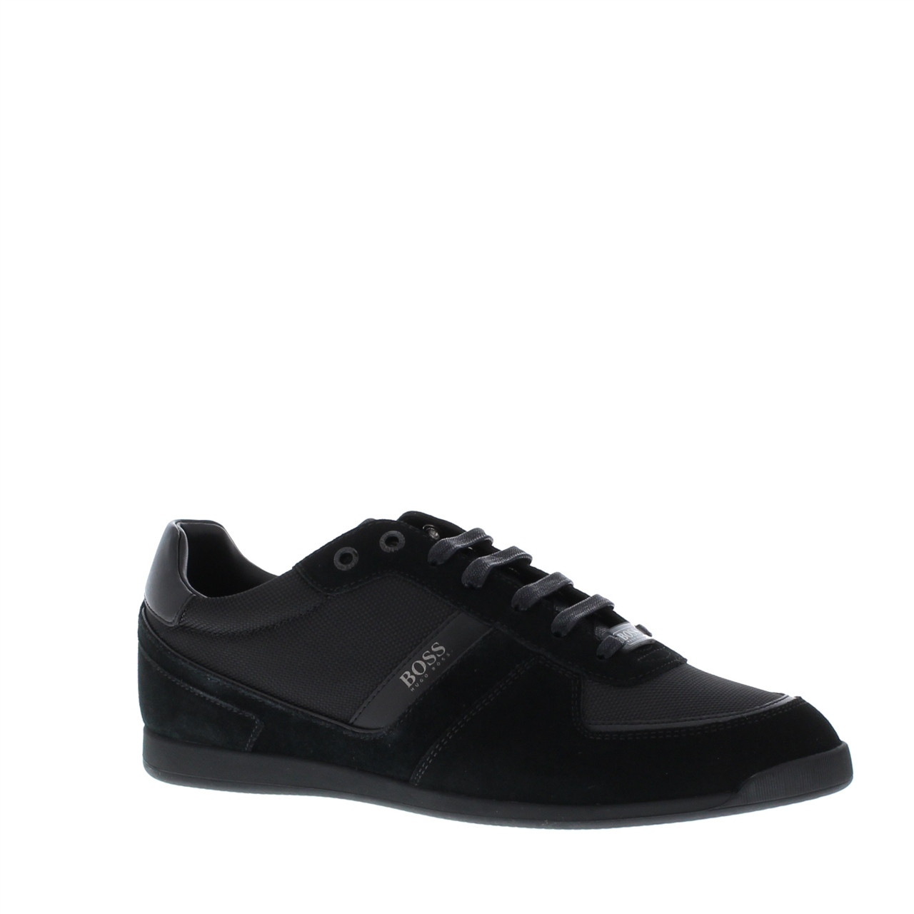 hugo boss glaze leather trainers