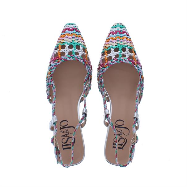 Lisa&Jo Waqi Vlecht Slingback