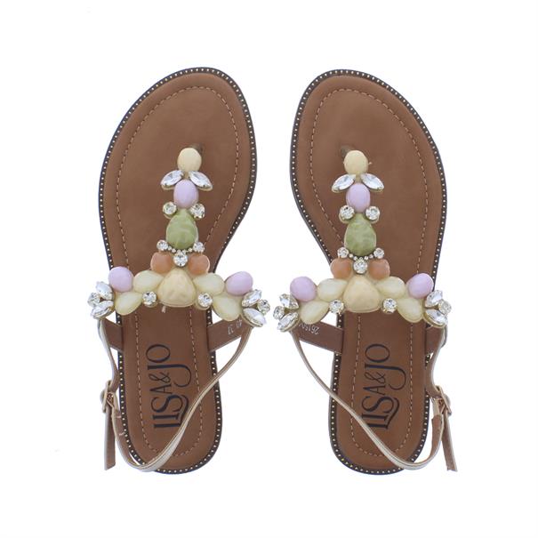 Lisa&Jo Zahara Sandaal Stenen