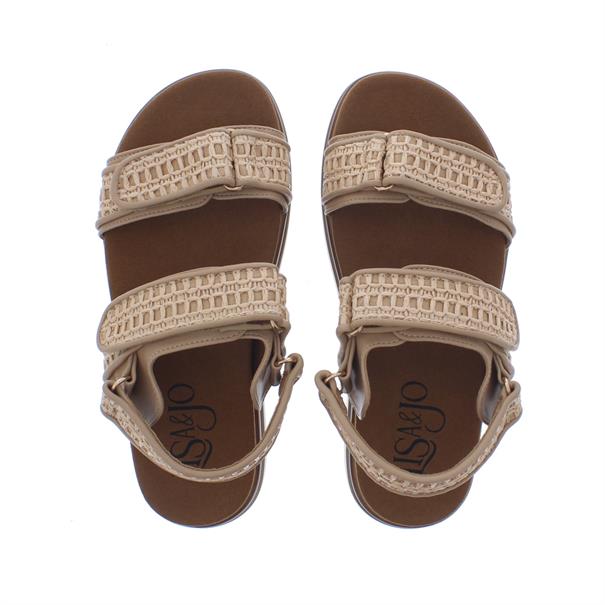 Lisa&Jo Zette 2 Raffia Velcro
