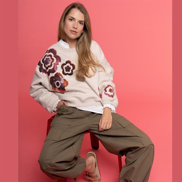 TheShirtProject Sweater Flower Dames