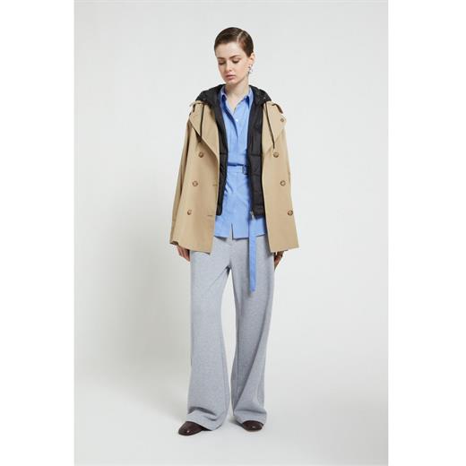 Trench court croisé