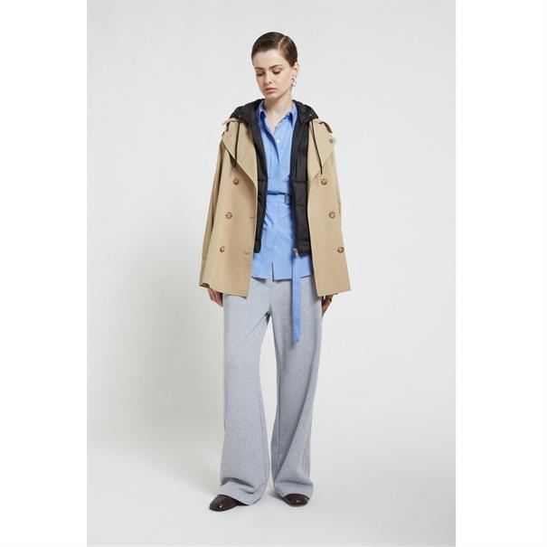 Trench court croisé