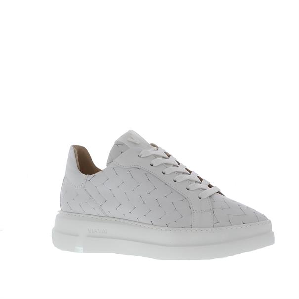 VIA VAI Blue Dames Sneaker Vlecht