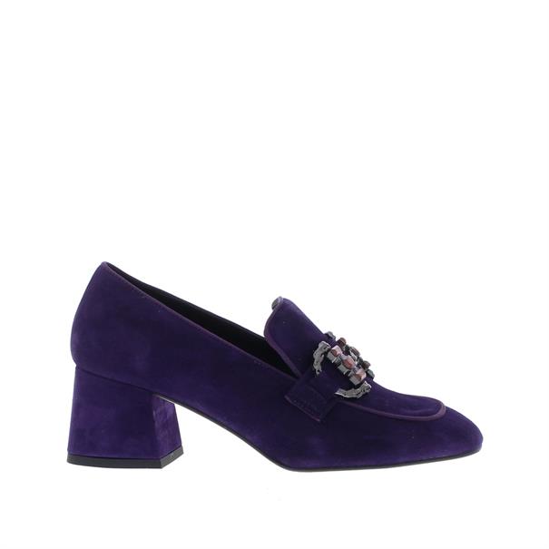 Vivian Ray Dames Loafer Suede Hak